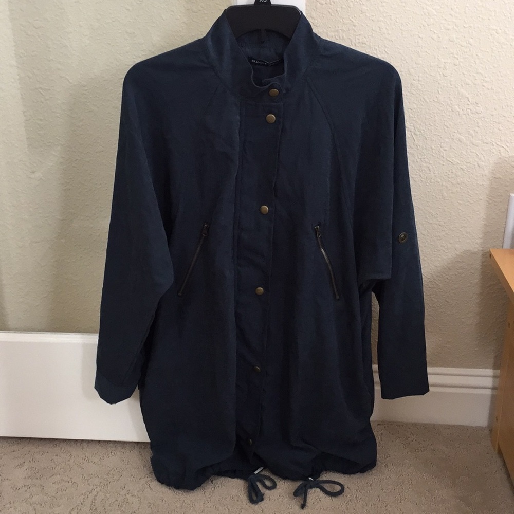 Brandy Melville Dark Blue Suede Jacket